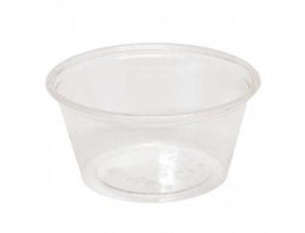 RPET portiecups 50ml - formaat Ø 75 mm (Transparent)