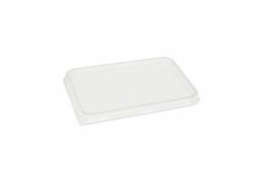PET 180/ saladebakjes deksels formaat 108 x 82 mm (Transparent)
