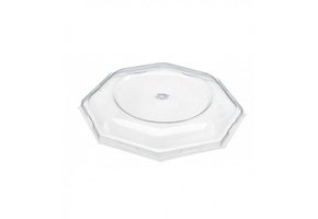 APET deksels voor saladebakjes formaat: 110 mm (wit)