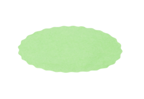 Meat saver papier ovaaltjes formaat 112 x 145 mm (Groen)