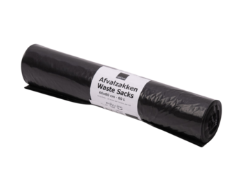 LDPE trash bag grey 34my 600 x 800 mm