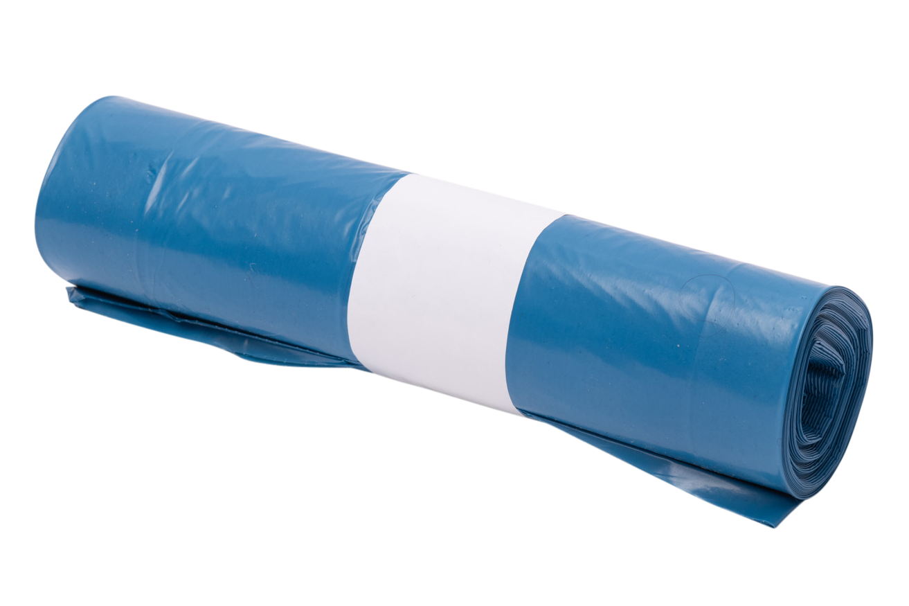 LDPE trash bag T70 (45my) blue size 650/200 x 1250 mm 240 L