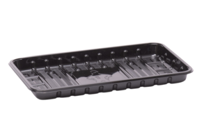 APET KS 73 L vleeswarenschalen formaat 230 x 135 x 20 mm (Zwart)