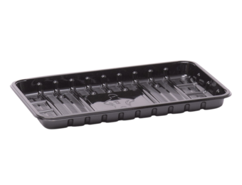 APET KS 73 L meat tray - black format 230 x 135 x 20 mm