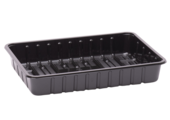 APET ks 3s h meat tray -  black format 243 x 180 x 40 mm