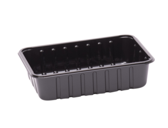 APET KS 70 H meat tray - black format 183 x 135 x 45 mm