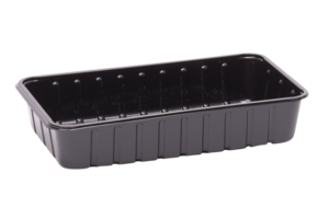 APET KS 73 H vleeswarenschalen formaat 230 x 135 x 45 mm (Zwart)