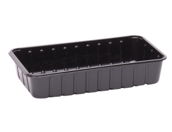 APET KS 73 H meat tray - black format 230 x 135 x 45 mm