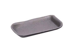Foam tray A68 black EPS tray format 183 x 103 x 17 mm