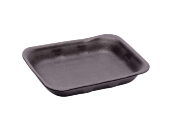 Foam tray 70 black colour EPS tray format 175 x 135 x 25 mm
