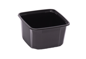 PP pound trays square colour black format 114 x 114 x 58 mm