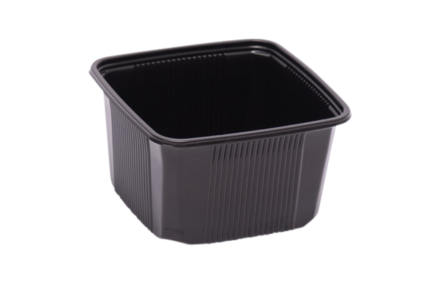 PP Pondsbakken kleur zwart formaat 114 x 114 x 58 mm