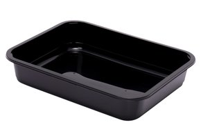 PP Trays H320 Series black colour format 312 x 245 x 60 mm 3300 cc