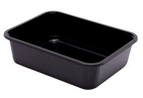 PP Trays H320 Series black colour format 312 x 245 x 88 mm 5000 cc