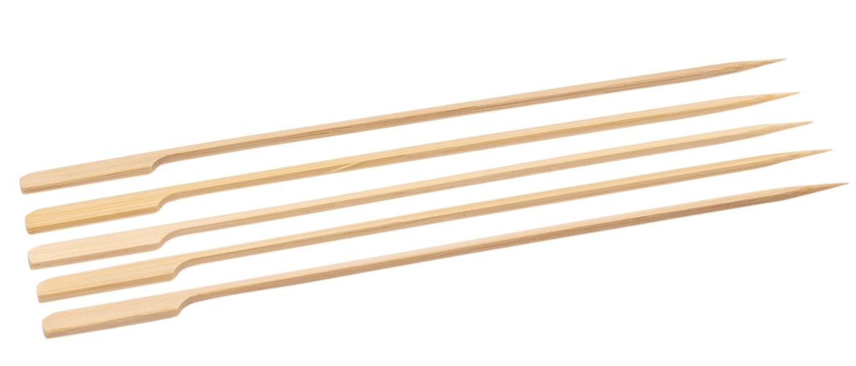 Bamboo satay skewer gun shaped format 250 mm