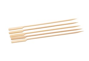 Bamboo satay skewer gun shaped format 210 mm