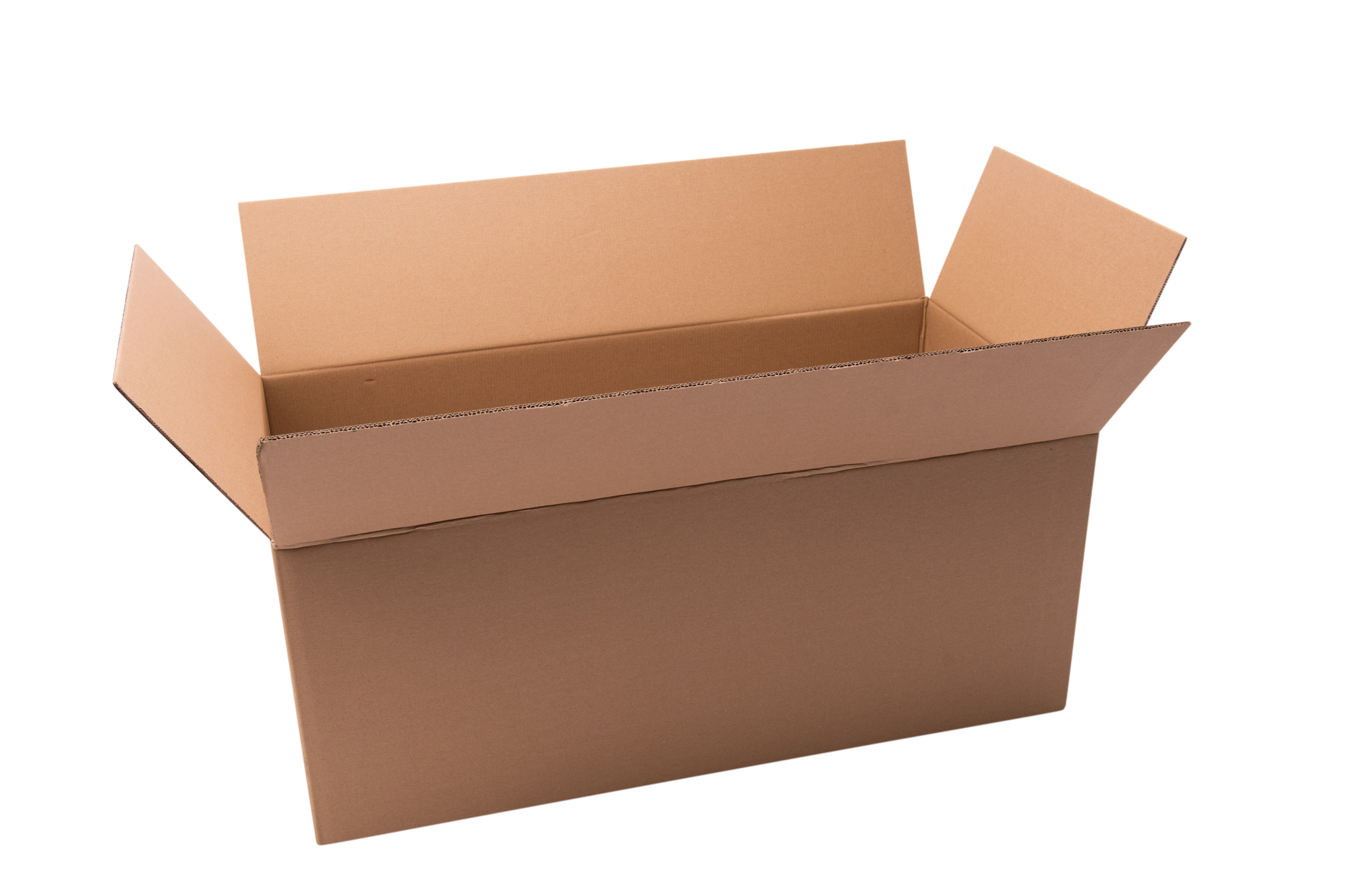 Amerikaanse vouwdoos enkel golf karton B kraft formaat 320 x 255 x 130 mm