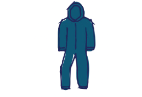 Coverall disposable, Nonwoven blue