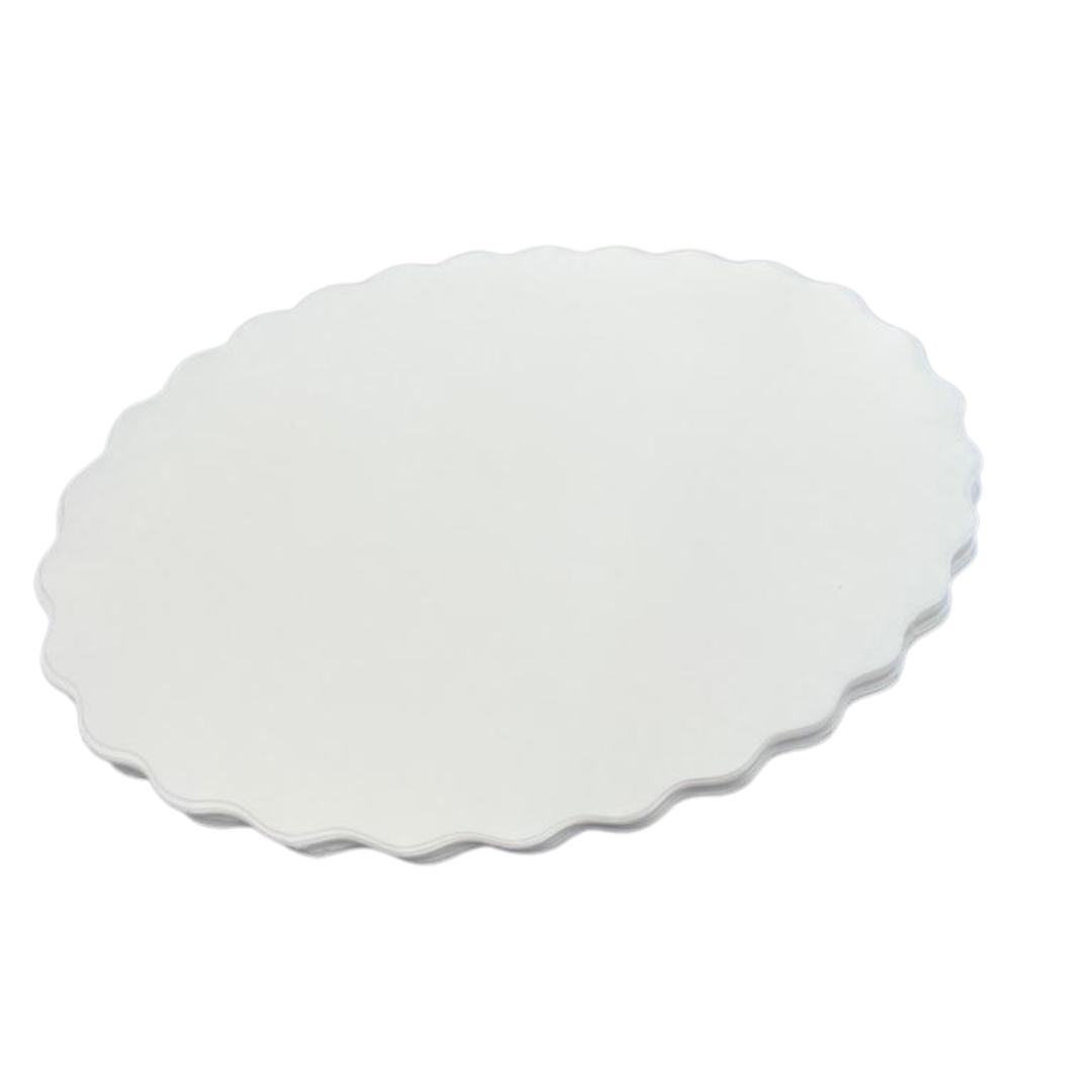 Butcher paper oval shape white format 112 x 145 mm