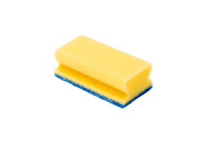 Schuursponzen kleur geel formaat 150 x 70 mm