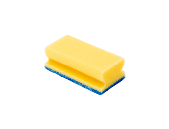 Schuursponzen kleur geel formaat 150 x 70 mm
