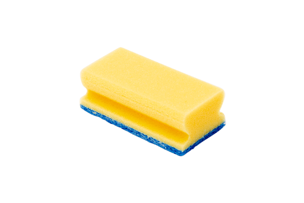 Abrasive sponges colour yellow size 150 x 70 mm