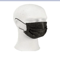 Mondneusmasker chirurgisch, Type IIR, zwart