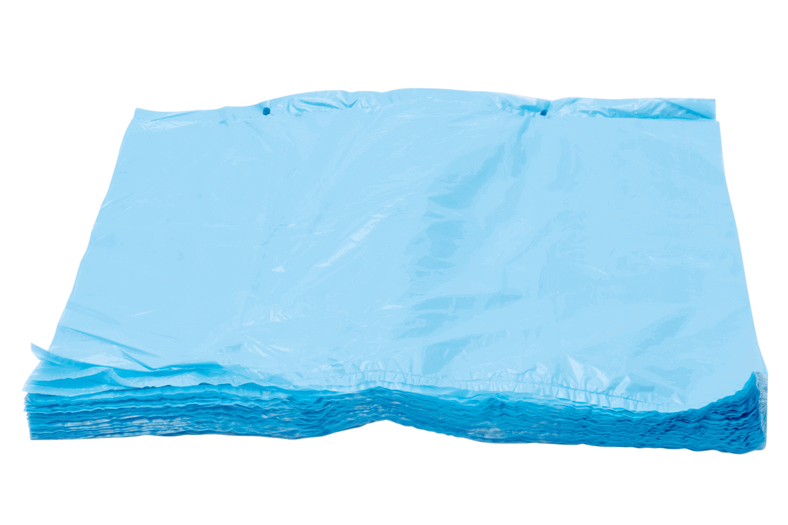 HDPE crate bag on block blue 20my size 68/ 2x18 x 53 cm