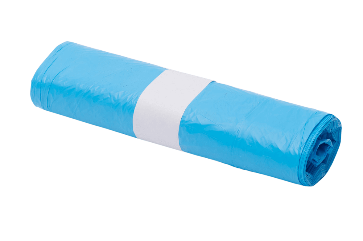 HDPE vuilzak blauw 17my 800x1100 mm (T25)