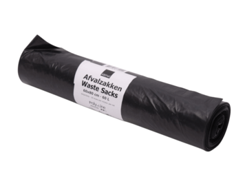 LDPE trash bag grey 38my 600 x 800 mm