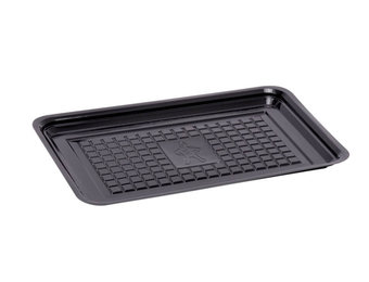 RPET tray for meat colour black format 125 x 180 x 10 mm