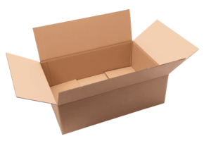 Folding cardboard box brown 0201 format 590 x 390 x 185 mm