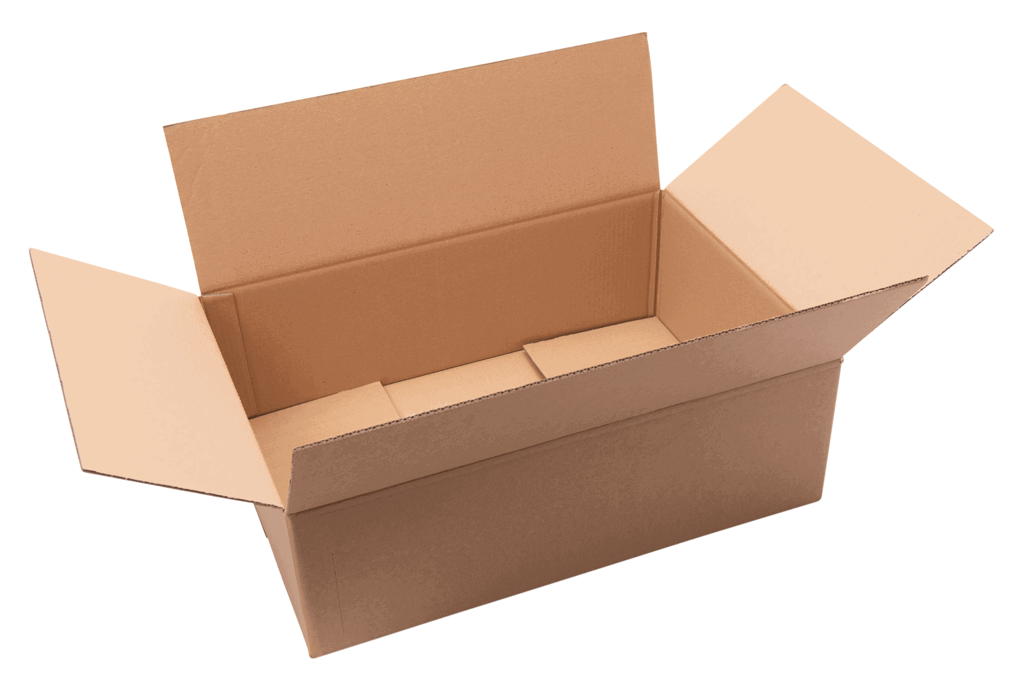 Folding cardboard box brown 0201 format 590 x 390 x 185 mm