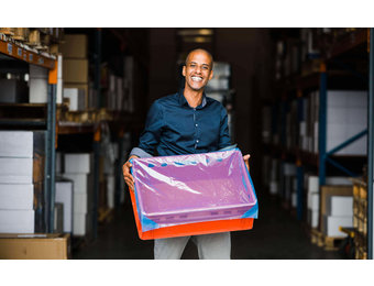 Kleine afdekhoezen voor E2 kratten