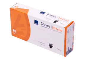 Gloves nitrile black classic various sizes