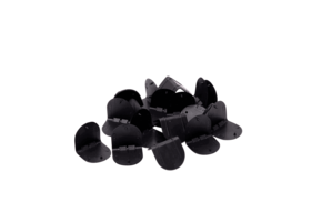 Plastic hoekbeschermers formaat 40 x 40 mm (Zwart)