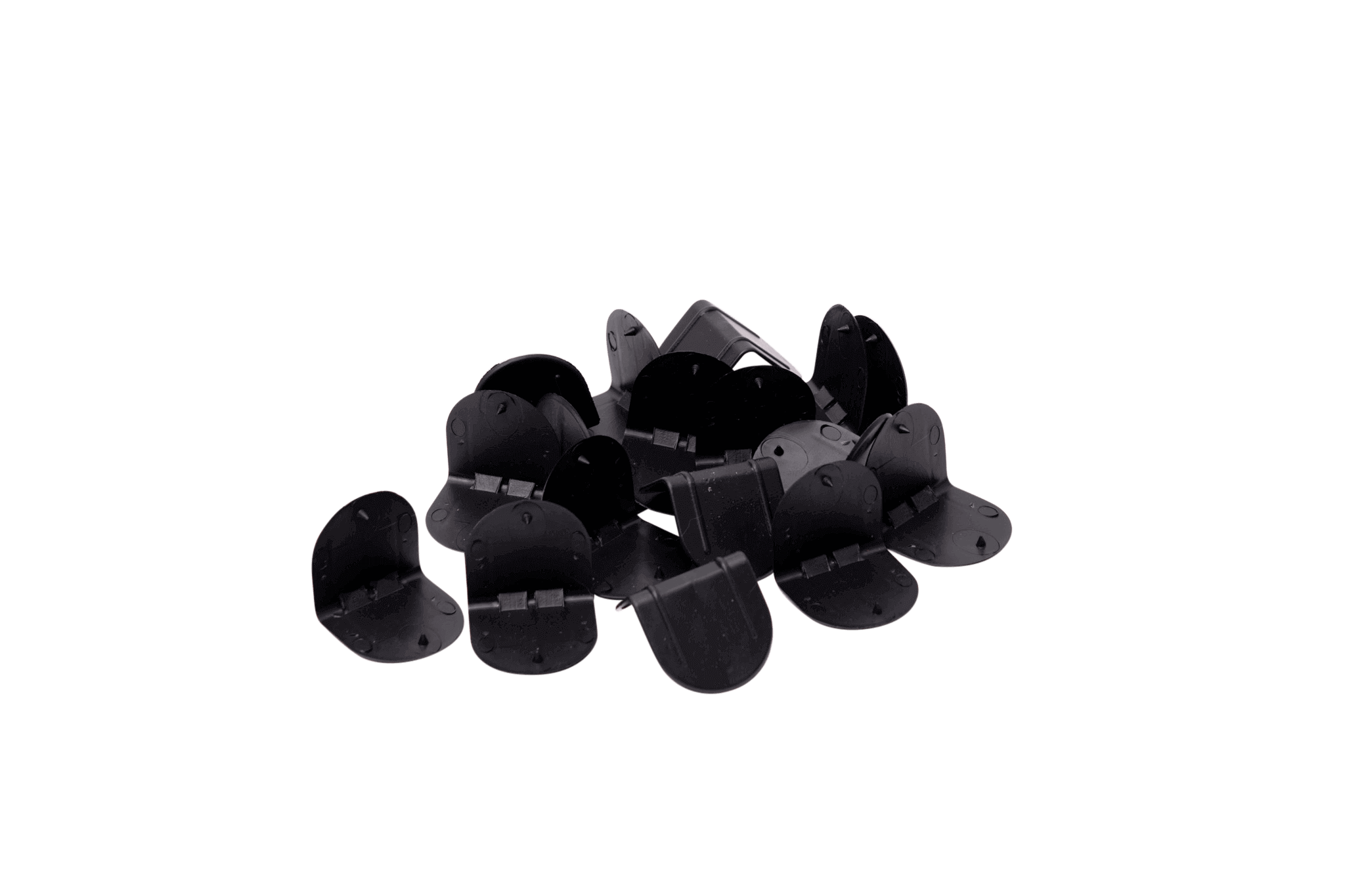 Plastic  hoekbeschermers zwart formaat 40 x 40 mm