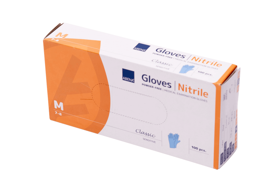 Classic glove nitrile blue powder-free various sizes