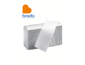 Papieren Interfold handdoeken 2-laags formaat 24 x 23 cm