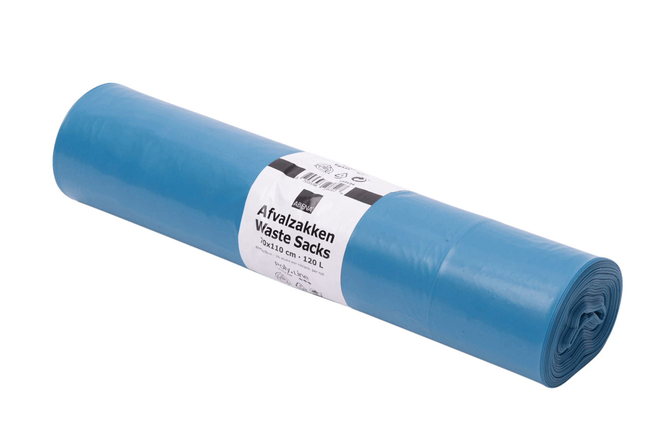 LDPE vuilzak T70 (50my) blauw formaat 700 x 1100 mm