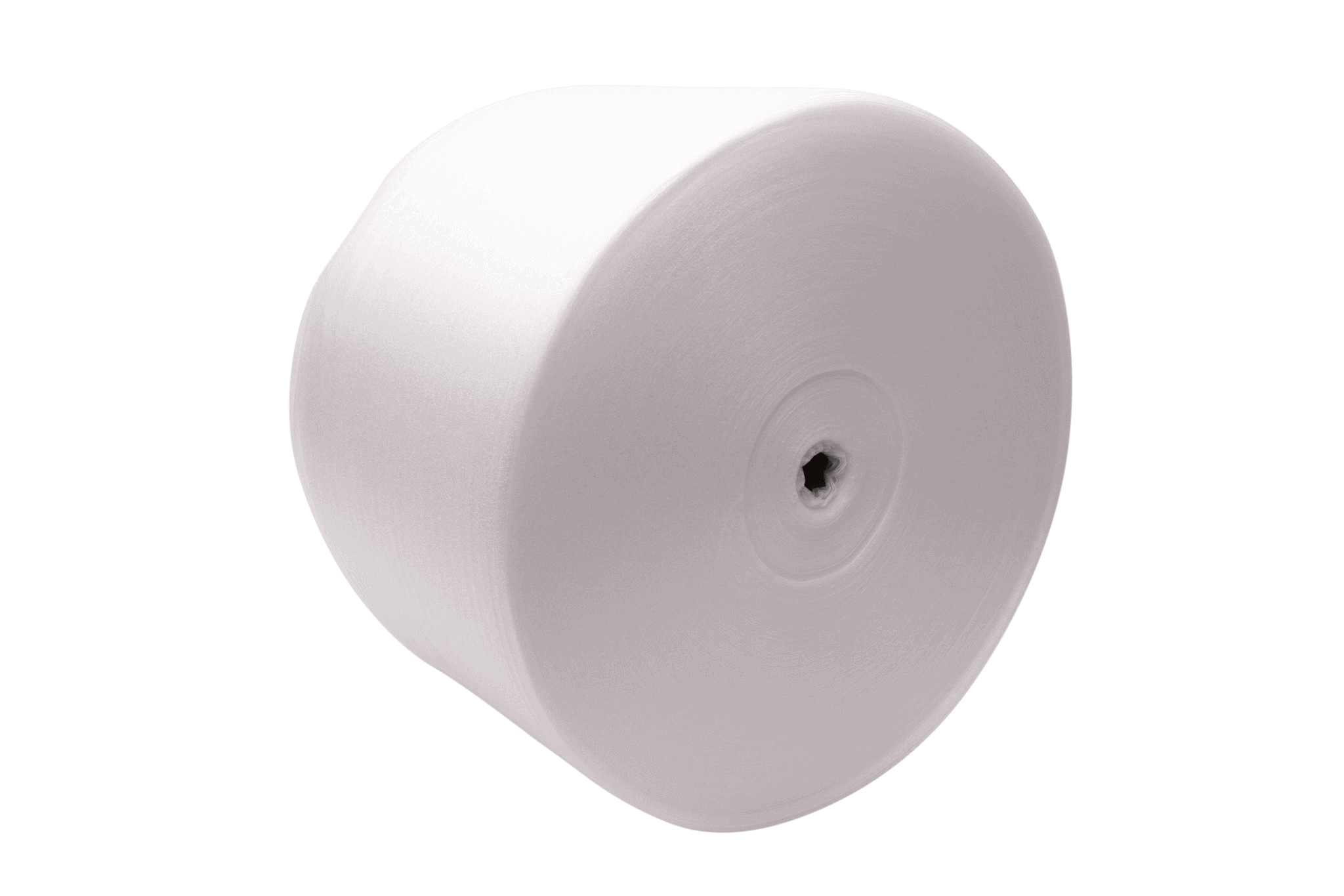 Witte schuimfolie 1mm dik formaat 50 cm x 500 m