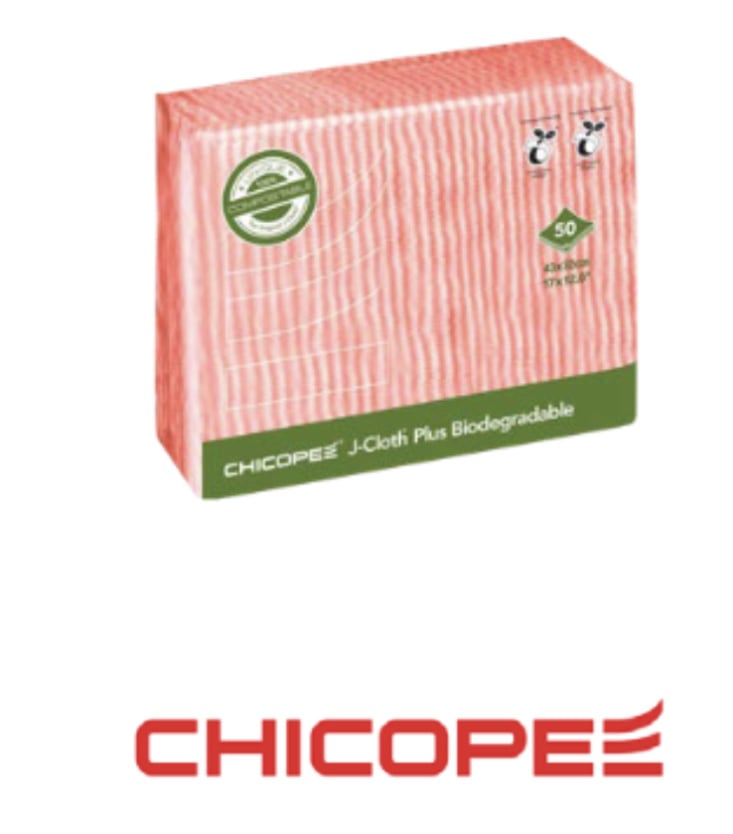 Chicopee J-Cloth Plus Biodegradable doek 43x32cm (diverse kleuren)