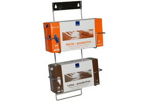 Gloves wall holders stainless steel 414 x 260 mm