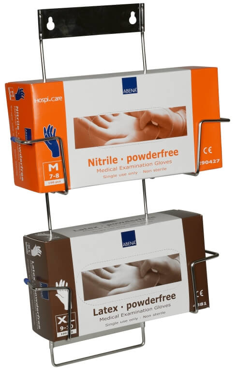 Handschoenen wandhouders RVS 414 x 260 mm