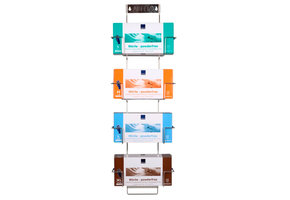 Gloves wall holders stainless steel 729 x 260 mm