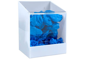 Multi-dispenser wall box acrylic 230 x 345 mm white