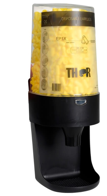 Dispenser, THOR, One size, black, PP/ SBC, for earplugs