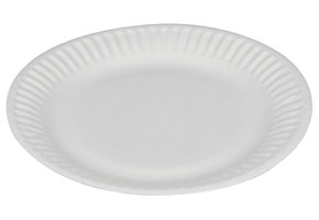 Clay coated paper borden wit rond