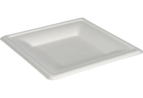 Sugarcane plates square flat