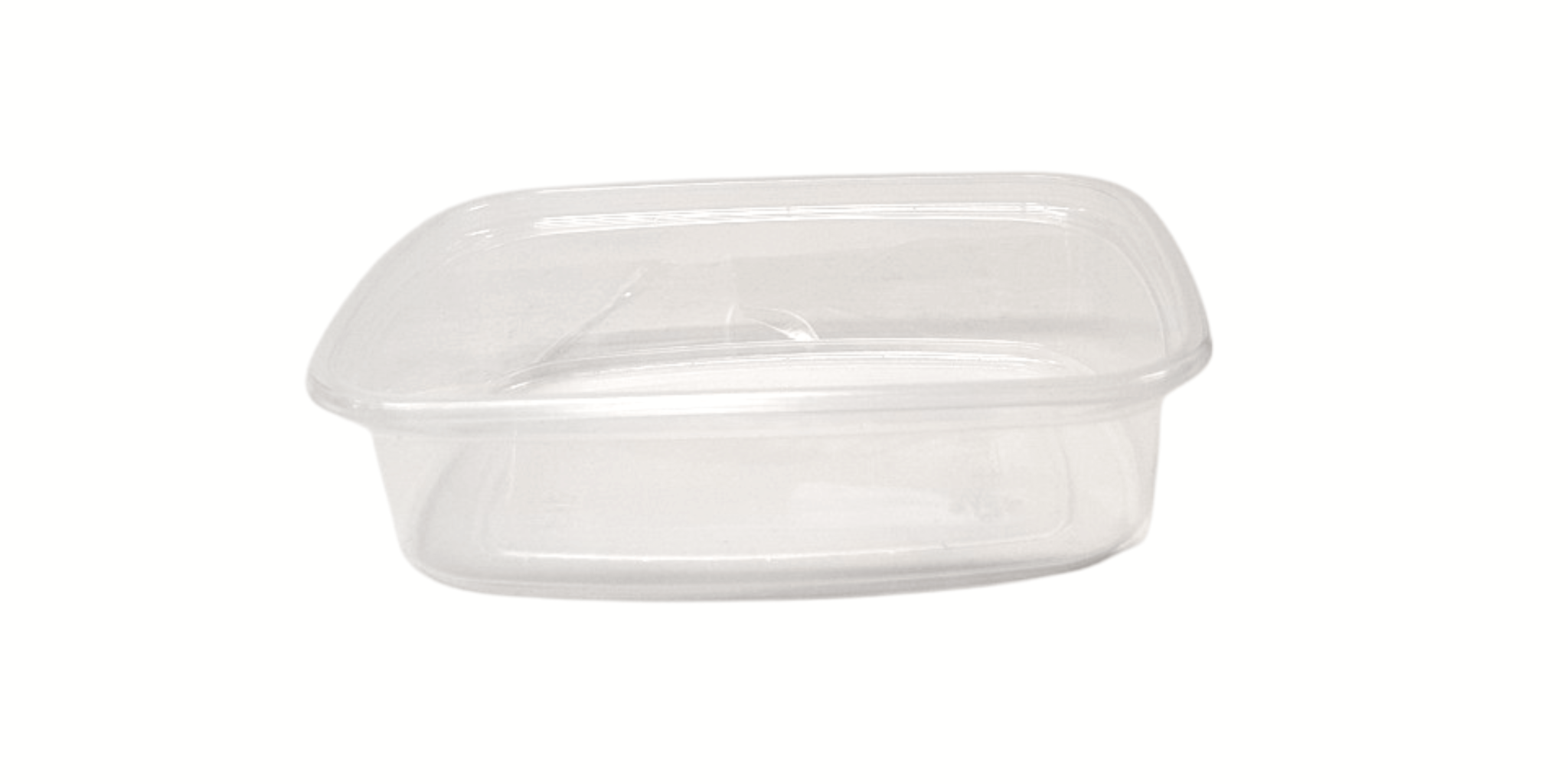 PP salad tray rectangular thermo format 108 x 82 x 27 mm 125cc